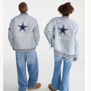NFL Dallas Cowboys Silver Bomber Jacket